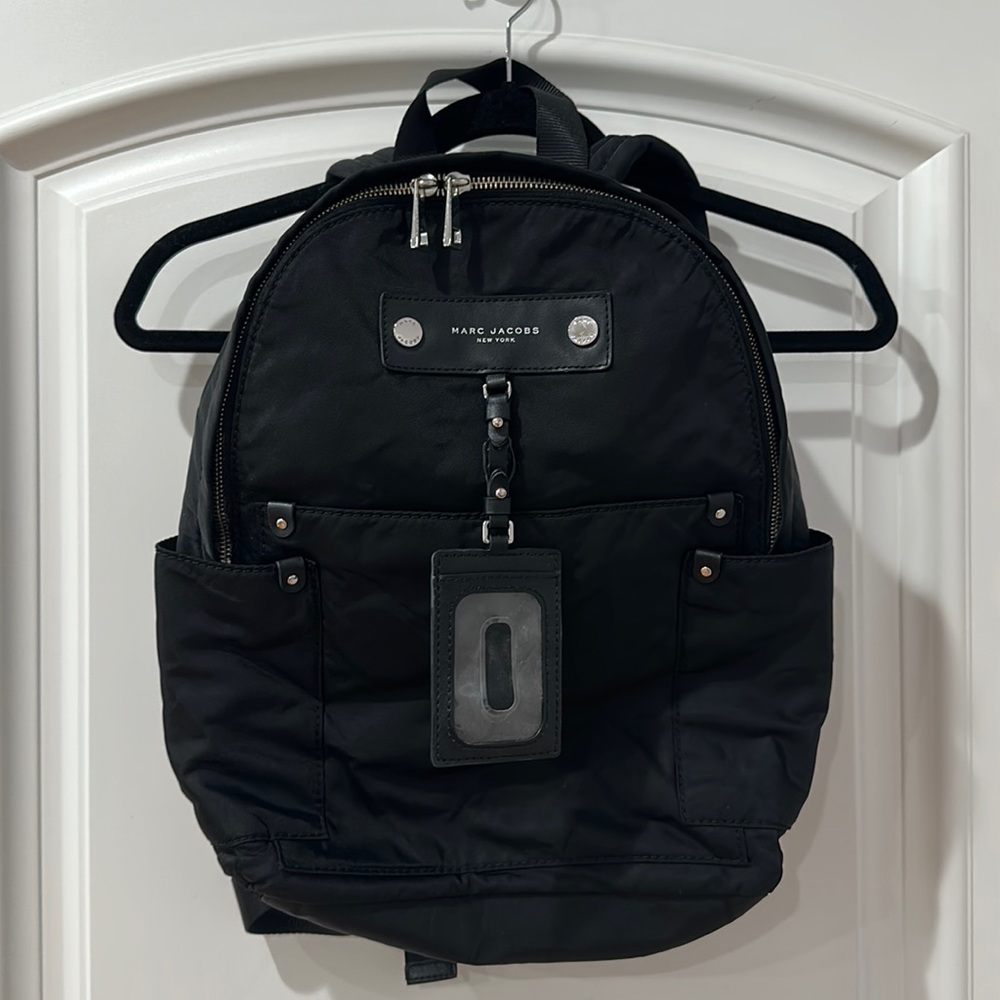MARC JACOBS NEY YORK preppy nylon BACKPACK black